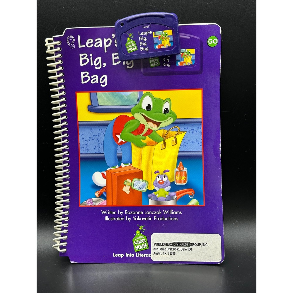 LeapFrog SchoolHouse Leap's Big Big Bag Level 1 Book and Cartridge LeapPad 1999